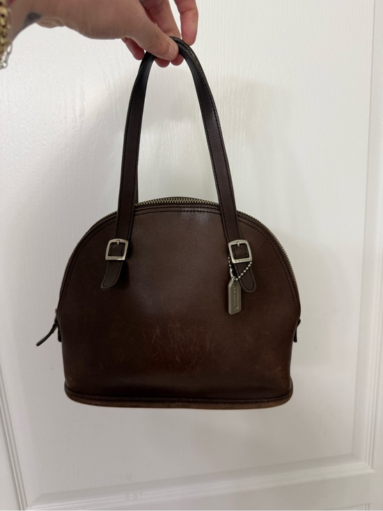 Coach Handbags - Vintage COACH Cha-Cha satchel Bag Mahogany Brown.